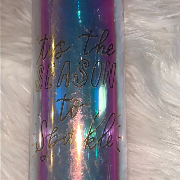 holographic water bottle with gold cap - Picture 1 of 3